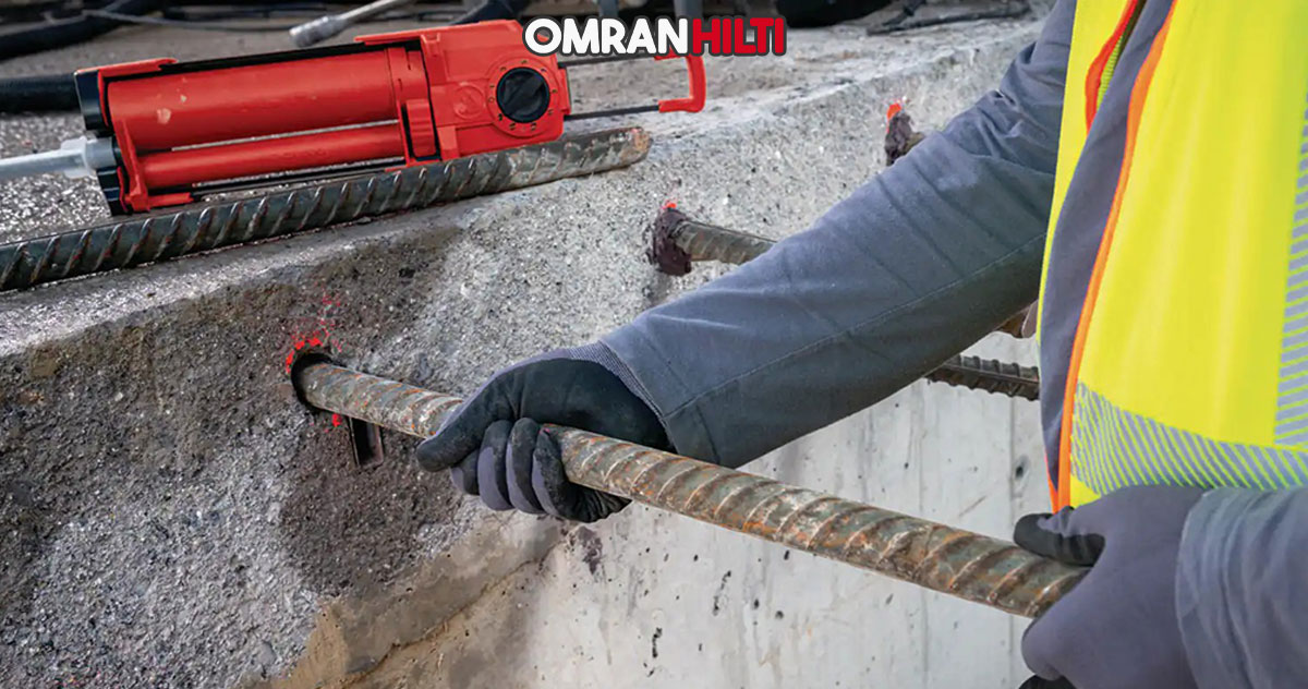 عکس نمایندگی چسب کاشت میلگرد هیلتی HY 200 R